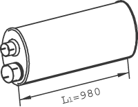 DINEX 47301 Medienschalldämpfer