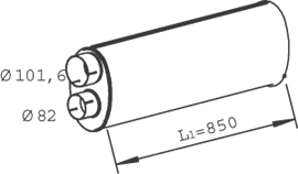 DINEX 47308 Medienschalldämpfer