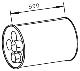 DINEX 47309 Medienschalldämpfer