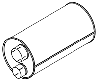 Nachfolgender Schalldämpfer DINEX 47359