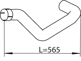 DINEX 47522 Auspuffrohr