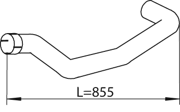 DINEX 47524 Auspuffrohr