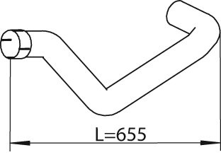 DINEX 47526 Auspuffrohr