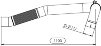 DINEX 47530 Auspuffrohr