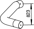 DINEX 47628 Auspuffrohr