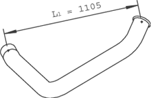 DINEX 47630 Auspuffrohr