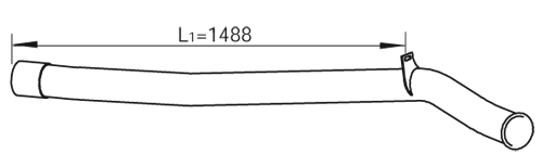 DINEX 47672 Auspuffrohr