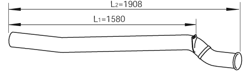 DINEX Auspuffrohr 47677
