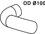 DINEX 47680 Auspuffrohr