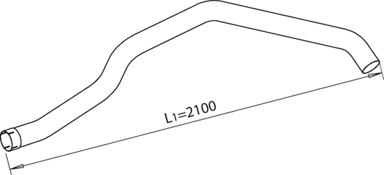 DINEX 48111 Auspuffrohr