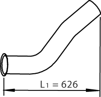 DINEX 48120 Auspuffrohr