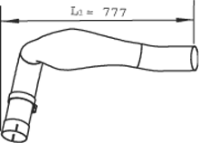 DINEX 48121 Auspuffrohr