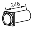DINEX 48129 Auspuffrohr