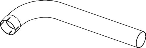 DINEX 48201 Auspuffrohr
