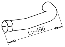 DINEX 48202 Auspuffrohr