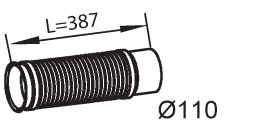 DINEX 48228 Auspuffrohr