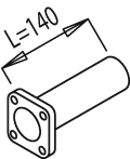 DINEX 49164 Auspuffrohr