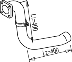 DINEX 49180 Auspuffrohr