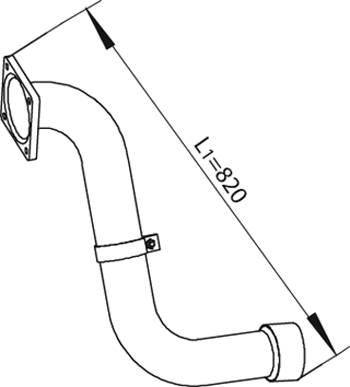 DINEX 49239 Auspuffrohr