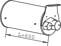 DINEX 49396 Medienschalldämpfer