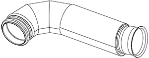 DINEX 4IE001 Auspuffrohr