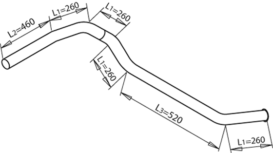 Abgasleitung Mercedes-Benz T2/L Van · Mercedes-Benz T2/L Plattform/Chassis