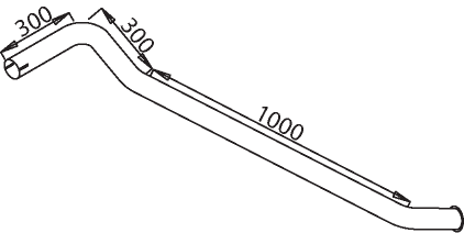 DINEX 50715 Auspuffrohr