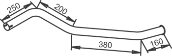 Auspuffrohr Mercedes-Benz T2/LN1 Van · Mercedes-Benz T2/LN1 Plattform/Chassis · Mercedes-Benz VARIO Plattform/Chassis