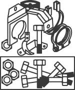 Montagesatz, DINEX Auspuffanlage 50940
