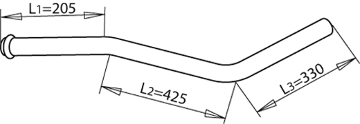 Abgasleitung Mercedes-Benz T2/L Van · Mercedes-Benz T2/L Plattform/Chassis