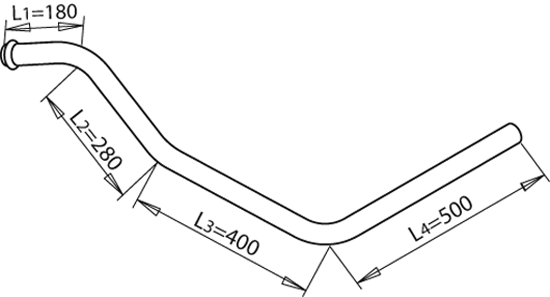 Abgasleitung Mercedes-Benz T2/L Van · Mercedes-Benz T2/L Plattform/Chassis