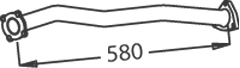 DINEX 51133 Auspuffrohr