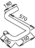DINEX 51147 Auspuffrohr