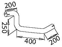 DINEX 51148 Auspuffrohr