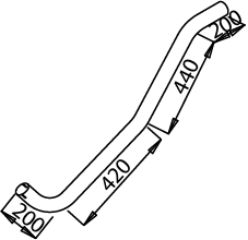 DINEX 51178 Auspuffrohr
