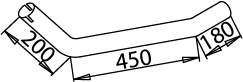 DINEX 51255 Auspuffrohr