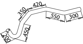 DINEX 51270 Auspuffrohr
