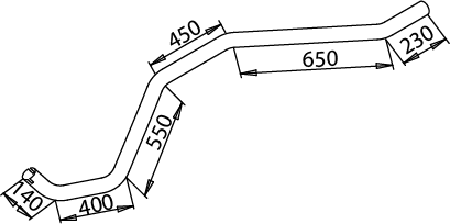 DINEX 51272 Auspuffrohr