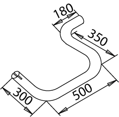 DINEX 51297 Auspuffrohr