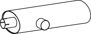 Zentral-/Außenschalldämpfer DINEX 51309