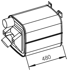 DINEX 51330 Medienschalldämpfer
