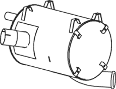 Rückschalldämpfer DINEX 51338