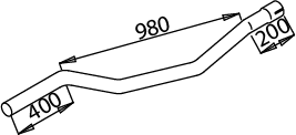 DINEX 51609 Auspuffrohr