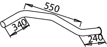 DINEX 51611 Auspuffrohr