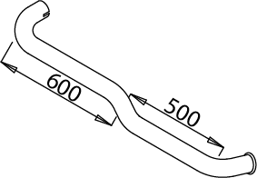 DINEX Auspuffrohr 51633