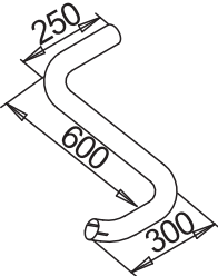 DINEX 52133 Auspuffrohr