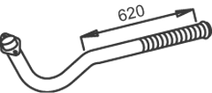 DINEX 52157 Auspuffrohr