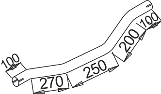 DINEX 52162 Auspuffrohr