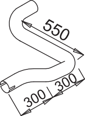 DINEX 52166 Auspuffrohr