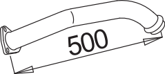 DINEX 52210 Auspuffrohr